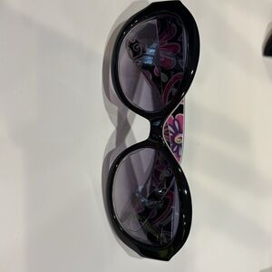 Vera Bradley Black Sunglasses with Floral Accents